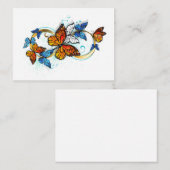 Carte D'appel Infinité de papillons monarques (Devant / Derrière)