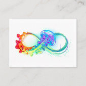 Carte D'appel Infinity avec Rainbow Jellyfish (Devant)