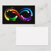 Carte D'appel Infinity symbol of rainbow comets (Devant / Derrière)