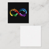 Carte D'appel Infinity symbol of rainbow comets (Devant / Derrière)