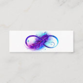 Carte D'appel Infinity with purple feather (Devant)
