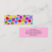 Carte D'appel Informations de contact pour les enfants à points  (Devant / Derrière)