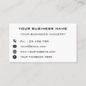 Carte D'appel Informations professionnelles personnalisées Perso (Devant)