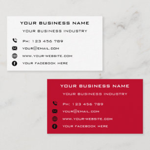 Carte D'appel Informations sur l'entreprise personnalisée Votre