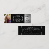 Carte D'appel Insérés de photo de classe d'emblème de diplôme (Devant / Derrière)