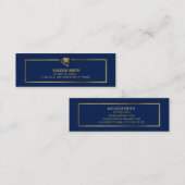 Carte D'appel Insertion personnalisée de nom de graduation en or (Devant / Derrière)