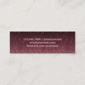 Carte D'appel Insertion rose de nom d'obtention du diplôme (Dos)