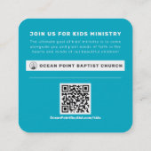 Carte d'appel Invitation de l'église du ministère  (Dos)