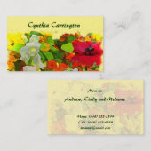 Carte D'appel Jardin joyeux maman (Devant / Derrière)