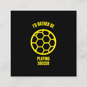 Carte D'appel Je préférerais jouer au football de football amusa