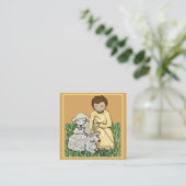 Carte D'appel Jésus enfant Bon Pasteur (Debout devant)