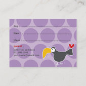 Carte D'appel Joli dessin Brown Singe Photo Jeu de l'enfant Date (Dos)