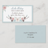 Carte D'appel Joli rose Roses maman réseau (Devant / Derrière)