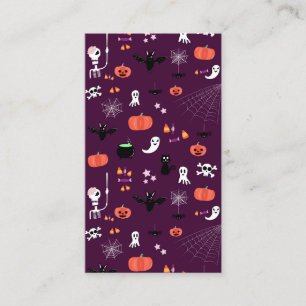 Carte D'appel Jolie Art Halloween Effrayant