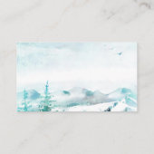 Carte D'appel Jolie nageoire de neige Penguin (Dos)