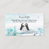 Carte D'appel Jolie nageoire de neige Penguin (Devant)