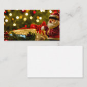 Carte D'appel Jolly Salutations de Père Noël. (Devant / Derrière)