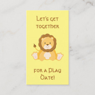 Carte D'appel Jote Lion Playdate