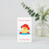 Carte D'appel Joueur de canard cuit (Debout devant)