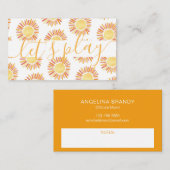 Carte D'appel Jouons Sunny Playdate Parent Networking Call (Devant / Derrière)