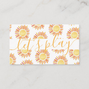 Carte D'appel Jouons Sunny Playdate Parent Networking Call