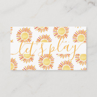 Carte D'appel Jouons Sunny Playdate Parent Networking Call