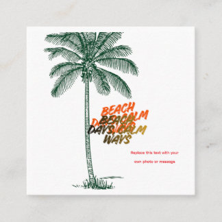 Carte D'appel Jours de Plage, Voies Calmes