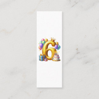 Carte D'appel Joyeux 6e Anniversaire