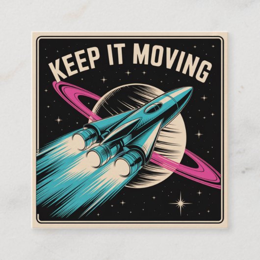 Carte D'appel Keep It Moving (Devant)