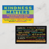 Carte D'appel Kindness Matters Cards - V2 (Devant / Derrière)