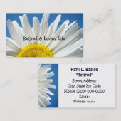 Carte D'appel La société d'assurance-vie retirée et affectueuse (Devant / Derrière)