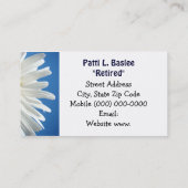 Carte D'appel La société d'assurance-vie retirée et affectueuse (Dos)