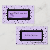 Carte D'appel La télécarte à la mode de la fille (Devant / Derrière)