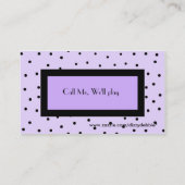 Carte D'appel La télécarte à la mode de la fille (Dos)