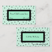 Carte D'appel La télécarte à la mode de la fille (Devant / Derrière)