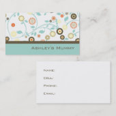 Carte D'appel La télécarte de maman fleurit moderne Brown de (Devant / Derrière)