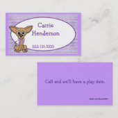 Carte D'appel La télécarte des enfants mignons de chien (Devant / Derrière)