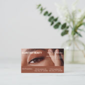 Carte D'appel Lash Appointment Reminder Card Editable (Debout devant)
