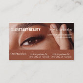 Carte D'appel Lash Appointment Reminder Card Editable (Devant)