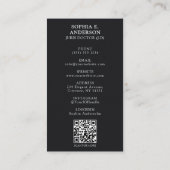 Carte D'appel Laurel Wreath Photo & QR Code Grad Name (Dos)