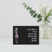 Carte D'appel Le contact fait sur commande carde la poupée des (Debout devant)