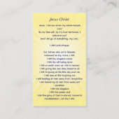 Carte D'appel Le Maître Jésus Christ (Dos)