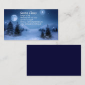 Carte D'appel Le père noël (Devant / Derrière)