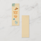 Carte D'appel Lectures estivales Mini Signet personnalisable (Devant / Derrière)