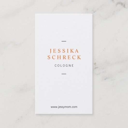 Carte D'appel léger et fin avec cuivre (Devant)