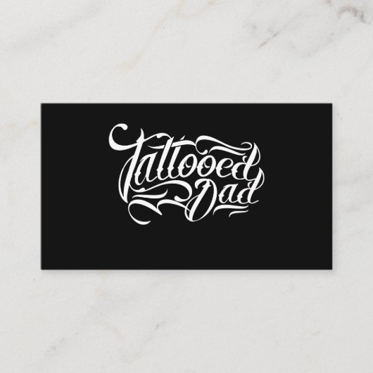 Carte D'appel L'encre tatouée de papa de père de papa tatoue (Devant)