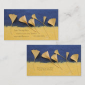 Carte D'appel Les feuilles de Ginkgo sur la mère du papier fait (Devant / Derrière)
