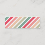 Carte D'appel Les rayures diagonales ont personnalisé des (Dos)