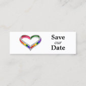 Carte D'appel LGBTQ+ save the date 🌈Intertwined in Pride (Devant)