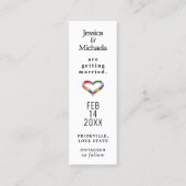 Carte D'appel LGBTQ+ save the date 🌈Intertwined in Pride (Dos)
